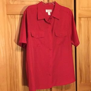 Short sleeve dressy blouse